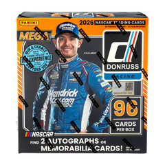 2026 DONRUSS RACING NASCAR – MEGA BOX – FACTORY SEALED – BLUE VELOCITY PRIZM