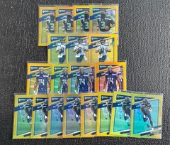 🔥(19X) RUSSELL WILSON DK METCALF 2021 DPP GOLD VARIATION REFRACTOR!🔥SEAHAWKS!