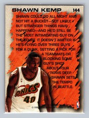 Shawn Kemp 144 1996-97 Fleer European Gold Gladiator LP Sports Card