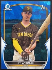 ETHAN SALAS 2023 1st Bowman Chrome Sapphire Edition Prospects #BCP-171 Padres