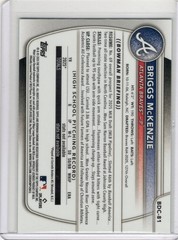 2025 Bowman Draft Chrome BDC-81 Briggs McKenzie Green Geometric Refractor /99