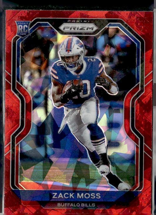 2020 Panini Prizm #311 Zack Moss Prizm Red Ice