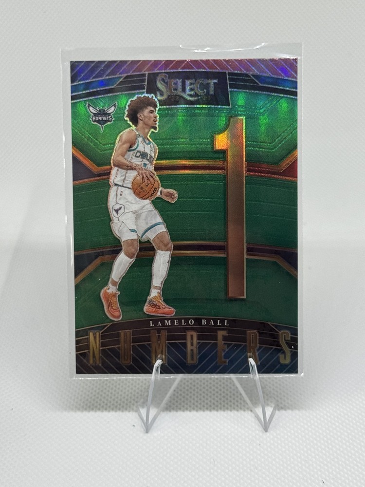 2022-23 Panini Select – Select Numbers LaMelo Ball #7 Green Prizm