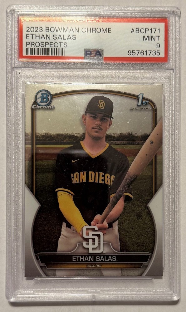 2023 Bowman Chrome Baseball #BCP171 Ethan Salas RC Rookie PSA 9
