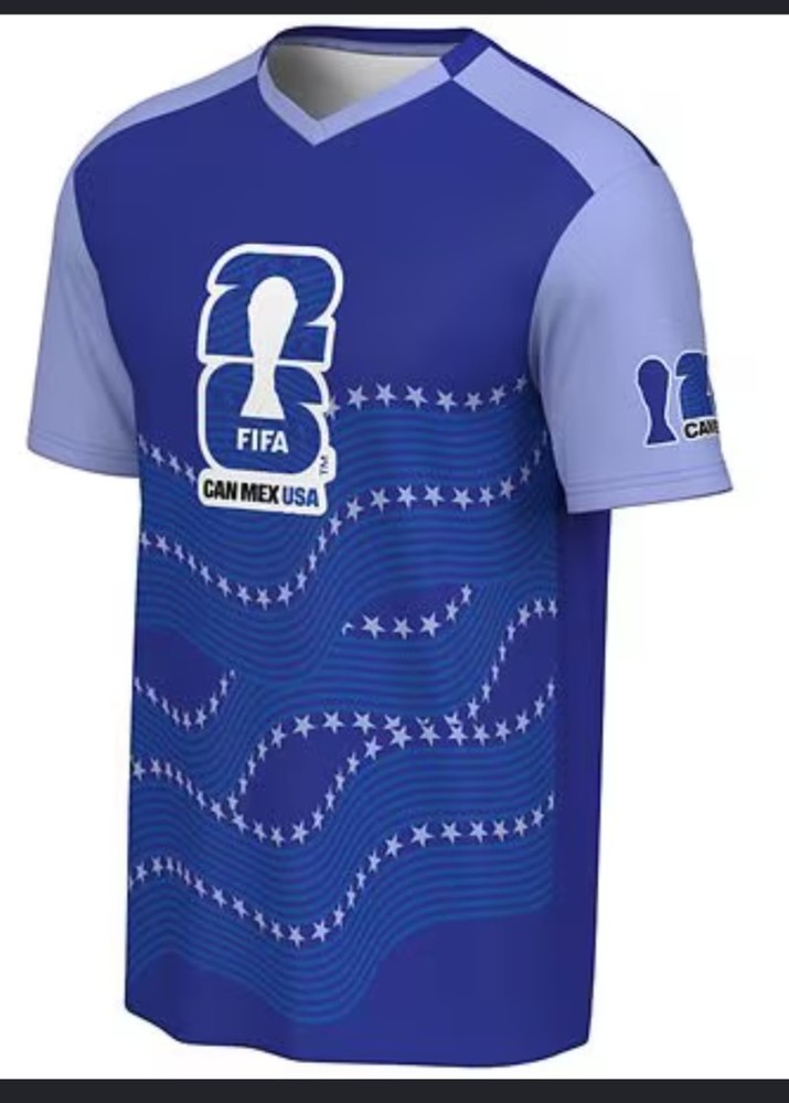 FIFA World Cup Logo 2026 Can Mex USA Blue Soccer Jersey Shirt Men&rsquo;s X-Large New