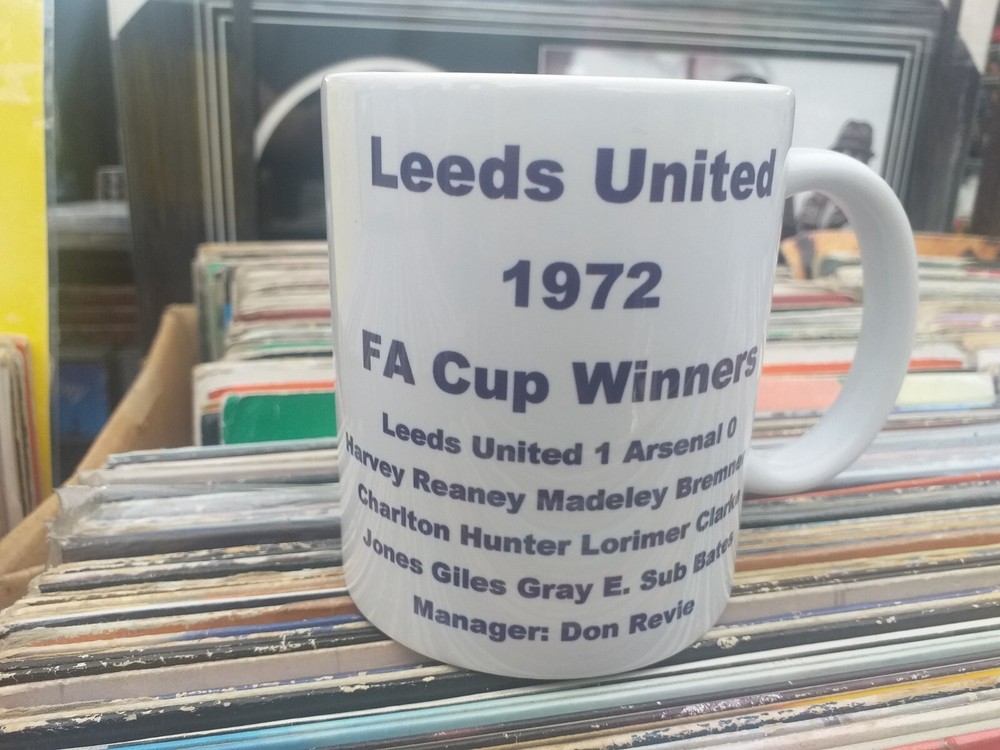 Leeds United 1972 FA Cup Winners mug 11oz Christmas Birthday Gift