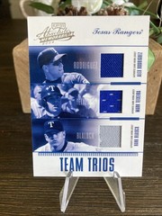 2004 Playoff Absolute Mem – Team Trio 51/100 Blalock/Teixeira/Rodriguez #TTR-2