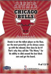 Dennis Rodman 1997-98 Fleer Tower of Power Die-Cut #9 TP Chicago Bulls HOF PL6