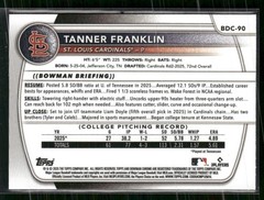 2025 Bowman Draft #BDC-90 Tanner Franklin Chrome Mojo Refractor