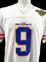 Autographed Waterboy Mud Dogs Football Jersey Adam Sandler Signed White Men&rsquo;s M