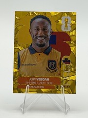John Yeboah ECU14 2026 Panini FIFA World Cup Gold Crumple Parallel Sticker