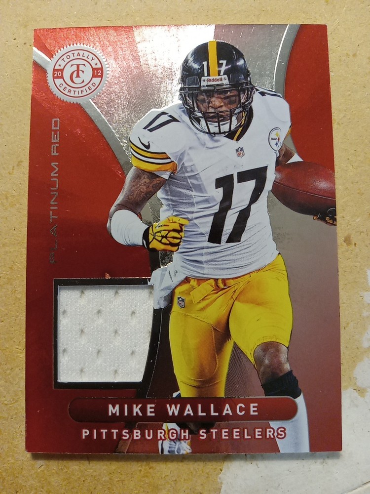 2012 Totally Certified Red Material 1 7/299 Mike Wallace 79 Jersey # Match (1/1)