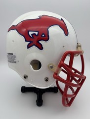 Vintage Used 1982 SMU Mustangs Style Riddell PAC44 Football Game Helmet 7 1/4