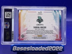 2024 Panini Prizm WNBA – Color Blast Sabrina Ionescu #2 PSA 9 POP 8 None Higher