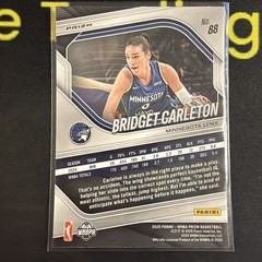 2025 Panini Prizm WNBA – Bridget Carleton #88 White Seismic Prizm