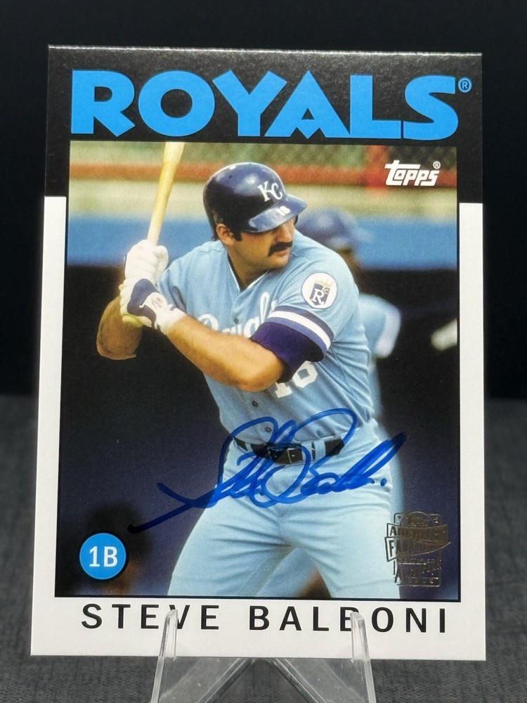 2012 Topps Archives Fan Favorites Autograph #FFA-SB Steve Balboni Auto Royals