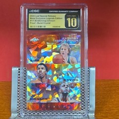 Leaf 2024 Special Release Metal Legends Triple Bird/Erving/Johnson 1/1 CGC 10