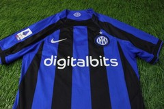 INTER MILAN DZEKO 2022/2023 FOOTBALL MEN SHIRT JERSEY NIKE HOME ORIGINAL SIZE S