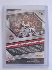 2025 Panini Prizm WNBA Aari McDonald 10 Silver Prizm Indiana Fever