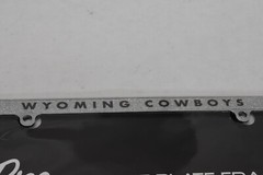 Wyoming Cowboys Rico Industries 12&Prime; x 6&Prime; Chrome Glitter License Plate Frame