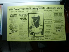 Hank Aaron & Al Downing Signed National League Baseball with Case & COA