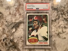 TOMMY NOBIS PSA 7 NEAR MINT 1976 TOPPS FOOTBALL #69 ATLANTA FALCONS LB LEGEND!