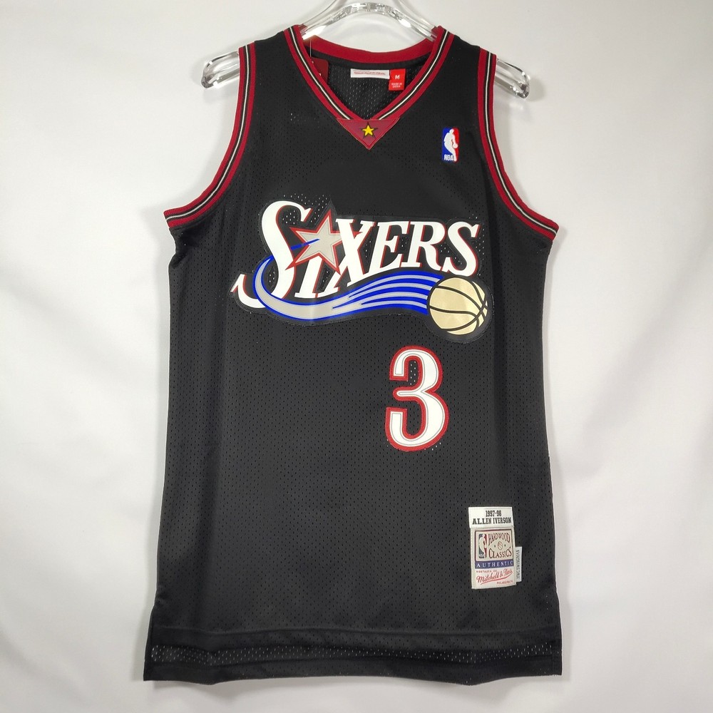 Allen Iverson #3 97-98 season retro black jersey (new)