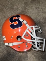 Schutt Syracuse Orange Football Helmet Orange White Navy Blue