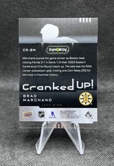 Brad Marchand #CR-BM Cranked Up 082/849 2023-24 Upper Deck Synergy Bruins