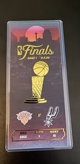 2026 NBA Finals Game 1 New York Spurs Knicks Commemorative Ticket Stub OFFICAL