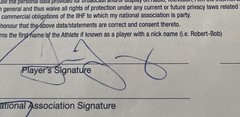 Jaromir Jagr Signed 2002 Olympics IIHF Player Entry Form – Ice Hockey – USA