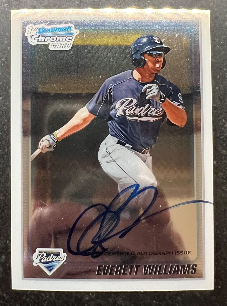 2010 Bowman Chrome Prospects Autograph Everett Williams #200