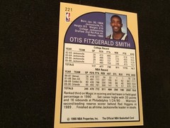 OTIS SMITH 1990-91 NBA HOOPS BASKETBALL CARD # 221 D8114