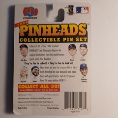 MLB Players Choice Chipper Jones Pinheads Collectible Pin 1999 Edition.
