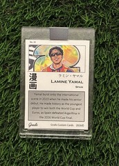 Lamine Yamal World Cup Champion. Alternate Manga Fan Art. Glossy Holographic