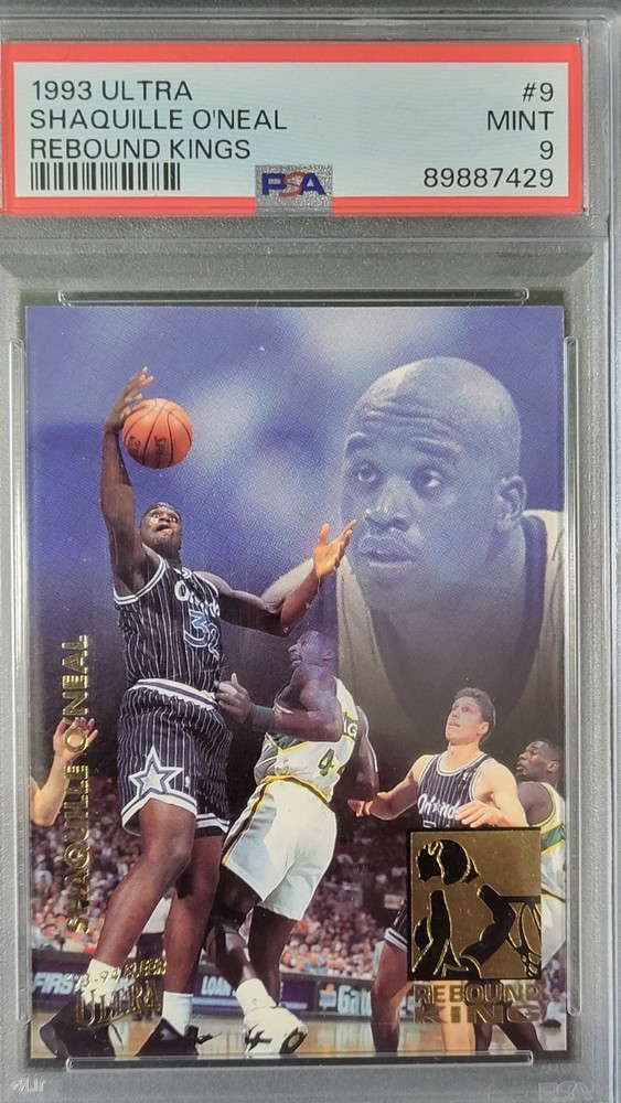 1993-94 Fleer Ultra Shaquille O&rsquo;neal Rebound Kings #9 Psa 9