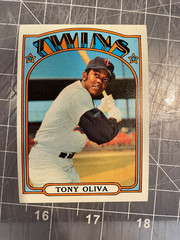 1972 TOPPS #400 TONY OLIVA MINNESOTA TWINS BASEBALL CARD NM