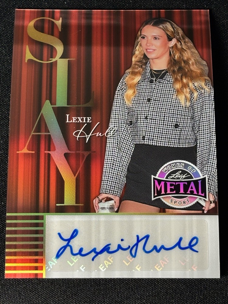 LEXIE HULL 2025 LEAF METAL WOMEN OF SPORT RED PRIZM 1/1 SLAY AUTO WNBA FEVER🔥