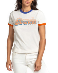 Junk Food Womens Denver Broncos Retro Ringer Tee Shirt New XXS, S, L, XL, XXL