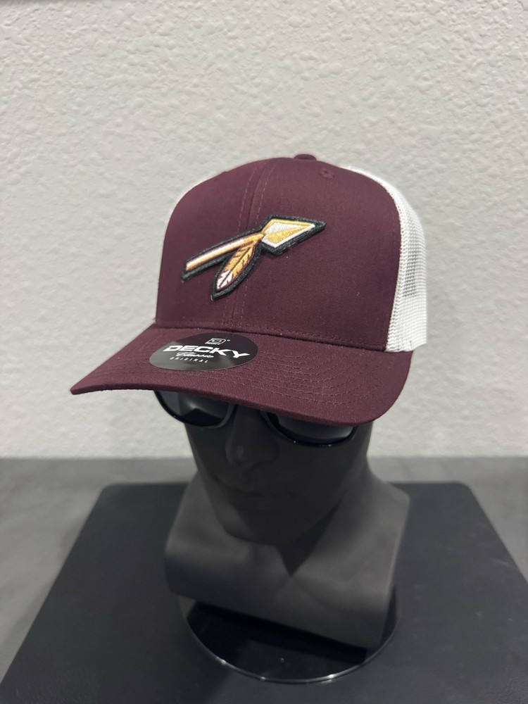 Retro Throwback Washington Redskins Arrow Logo Adult Trucker Snapback Hat NEW