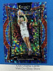 2025 Makayla Timpson 87 Panini Select WNBA Concourse Light Blue Disco 009/125 RC