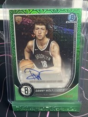 2025/26 Topps Bowman Danny Wolf Green Mojo Rookie Autograph /99
