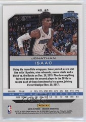 2019-20 Panini Obsidian Electric Etch Green 10/25 Jonathan Isaac #40 13hf