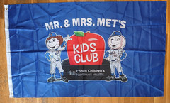 (6) NY Mets Mr Mrs Met Kids Club Headband Lanyard Drawstring Bag Flag Lot SGA