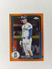 2026 Topps Series 2 Flagship Collection – Cole Young RC #15 Orange Chrome /25