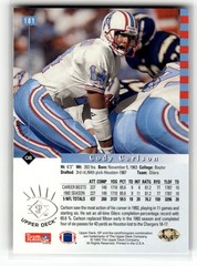 Cody Carlson 1993 SP #101 Houston Oilers