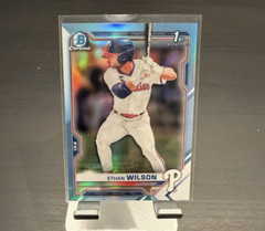 Ethan Wilson – 2021 Bowman Draft Lot – Autograph C21-EW, Refractors BDC-140 ++++
