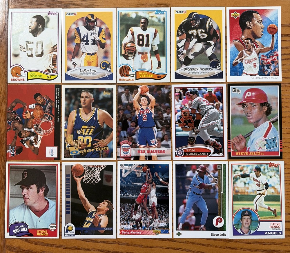 (15) Different University of Kansas Jayhawks Alumni Cards Danny Manning