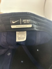 2 Nike Dri Fit Ole Miss Rebels Fitted Hat Red White and Navy Blue