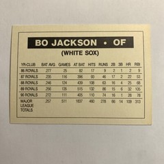 Bo Jackson – GLOSSY – 1991 Promo – Broder – Oddball